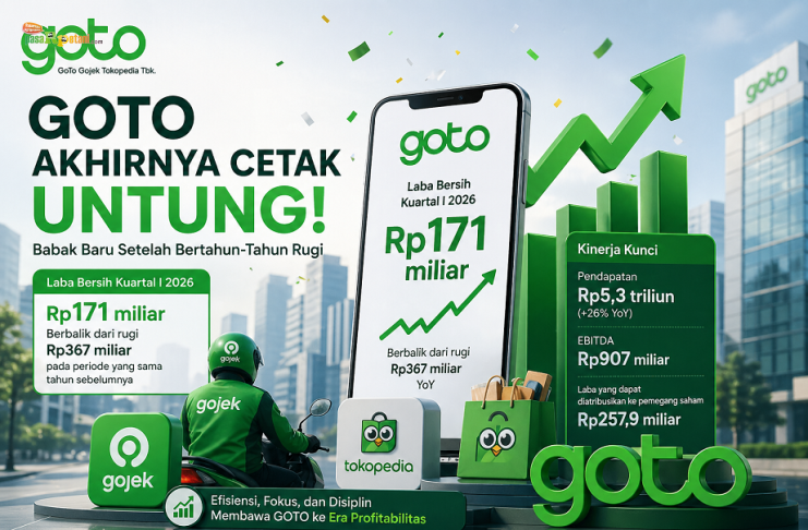 Akhirnya Untung: Babak Baru GoTo Gojek Tokopedia Tbk Setelah Bertahun-Tahun Tekor Akhirnya GOTO Untung