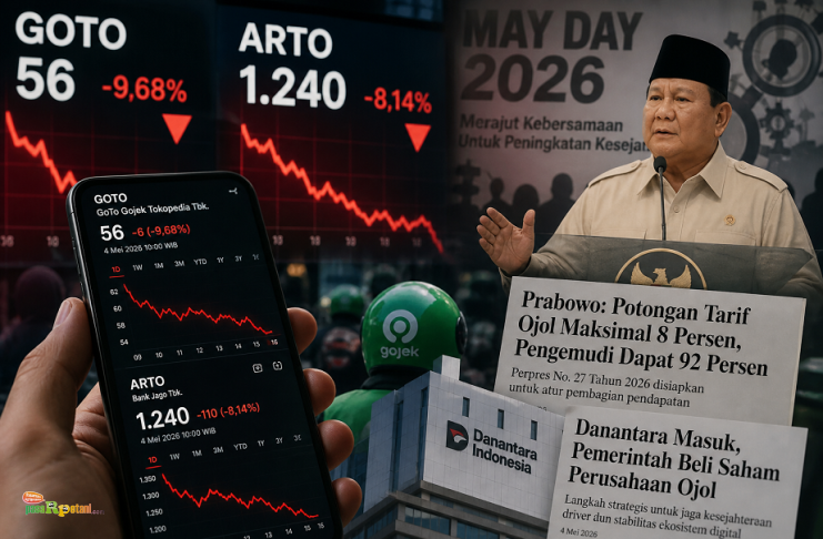 GOTO & ARTO Terjun Payung 4 Mei 2026: Dampak Pidato Prabowo, Tarif Ojol, dan Bayang-Bayang Danantara Pengaruh Pidato TerhadapEkosistem GOTO